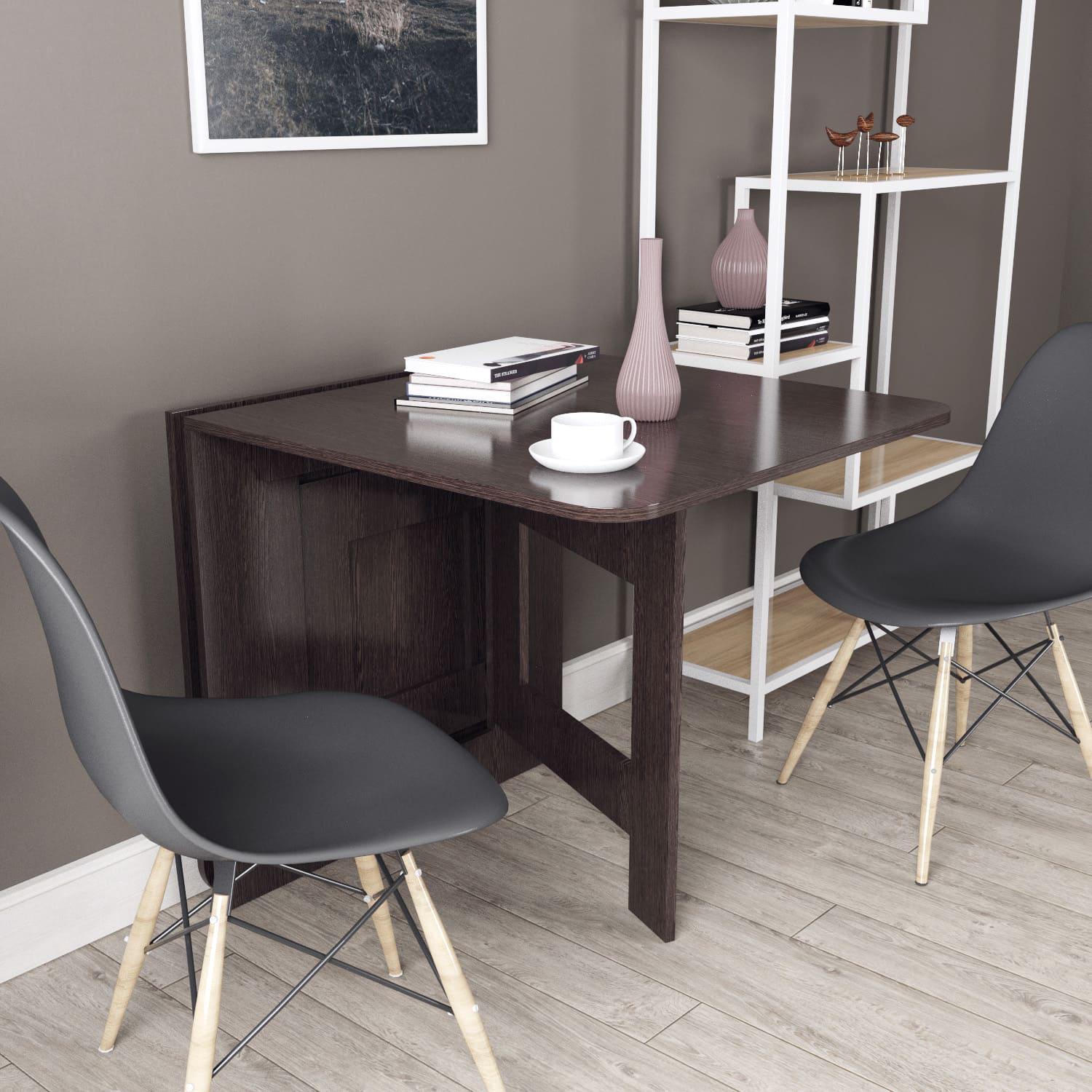 Обеденный стол-трансформер Slim Bag 770x750x100 мм Венге (GATB23050000000) - фото 2 Обеденный стол-трансформер Slim Bag 770x750x100 мм Венге (GATB23050000000) - фото 2