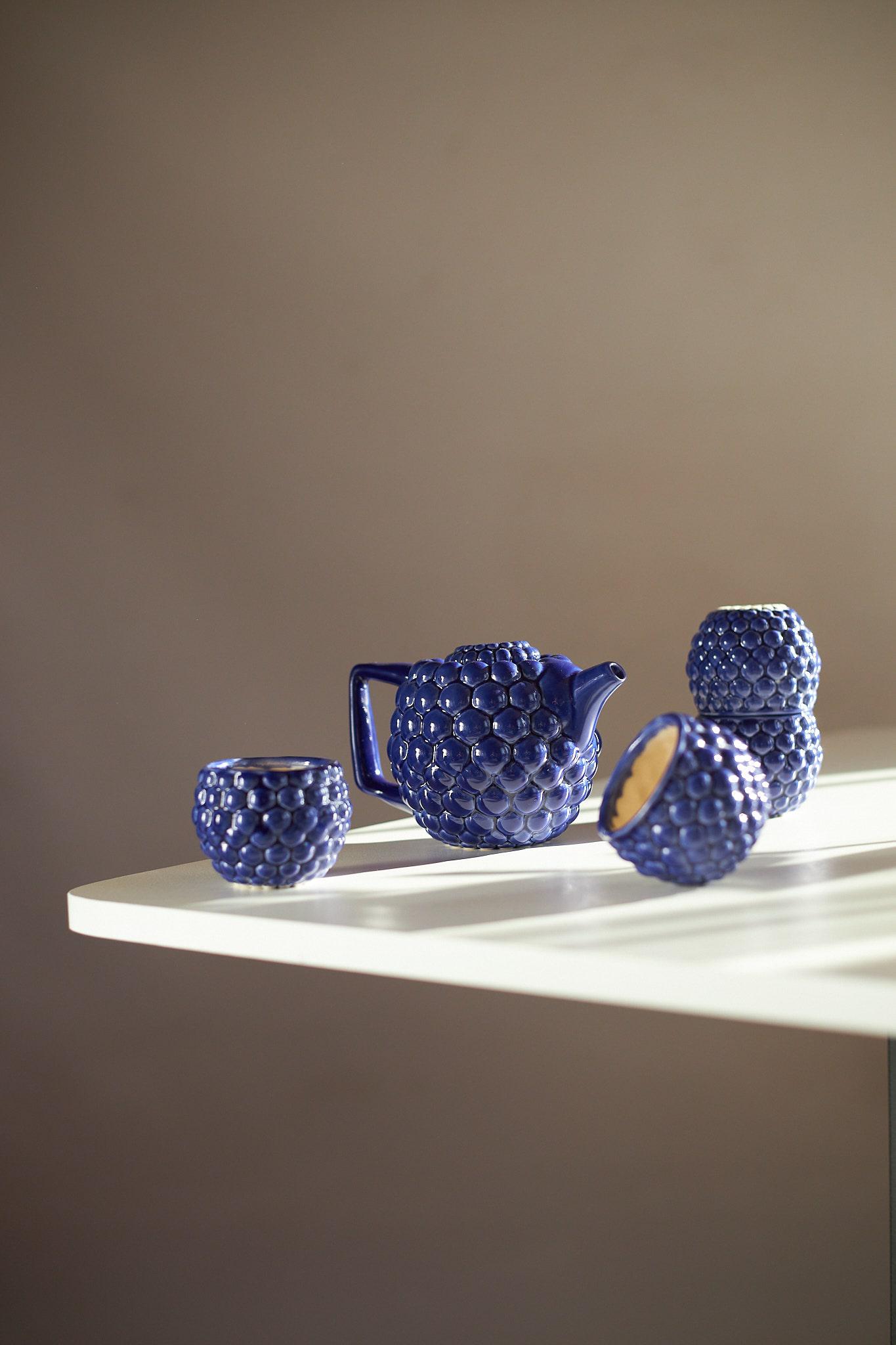 Набор для чайной церемонии Синяя ягода ручной работы (TS-20) - фото 6 Набор для чайной церемонии Синяя ягода ручной работы (TS-20) - фото 6