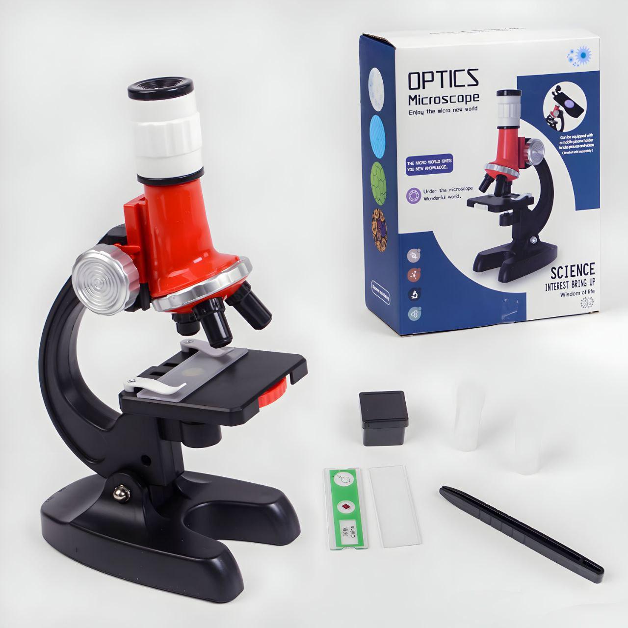 Мікроскоп для дітей LZ 8601 підсвічування/предметне скло/колби/пластиковий контейнер (113919) - фото 2 Мікроскоп для дітей LZ 8601 підсвічування/предметне скло/колби/пластиковий контейнер (113919) - фото 2