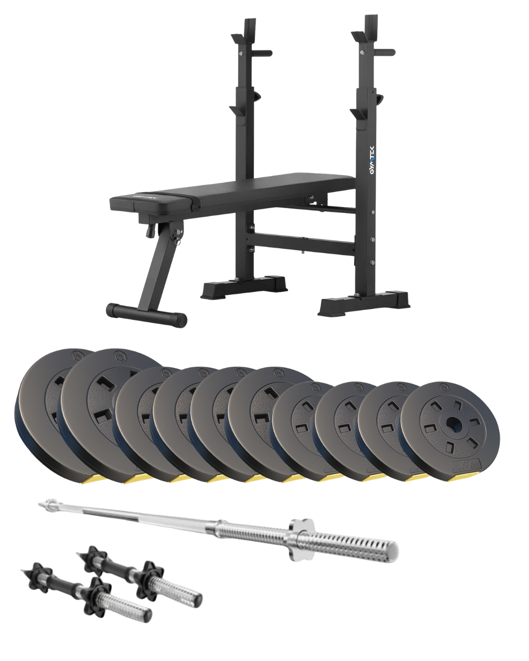 Набор Besport PowerPro 61 кг с прямым грифом со скамьей XL700 (35590119)