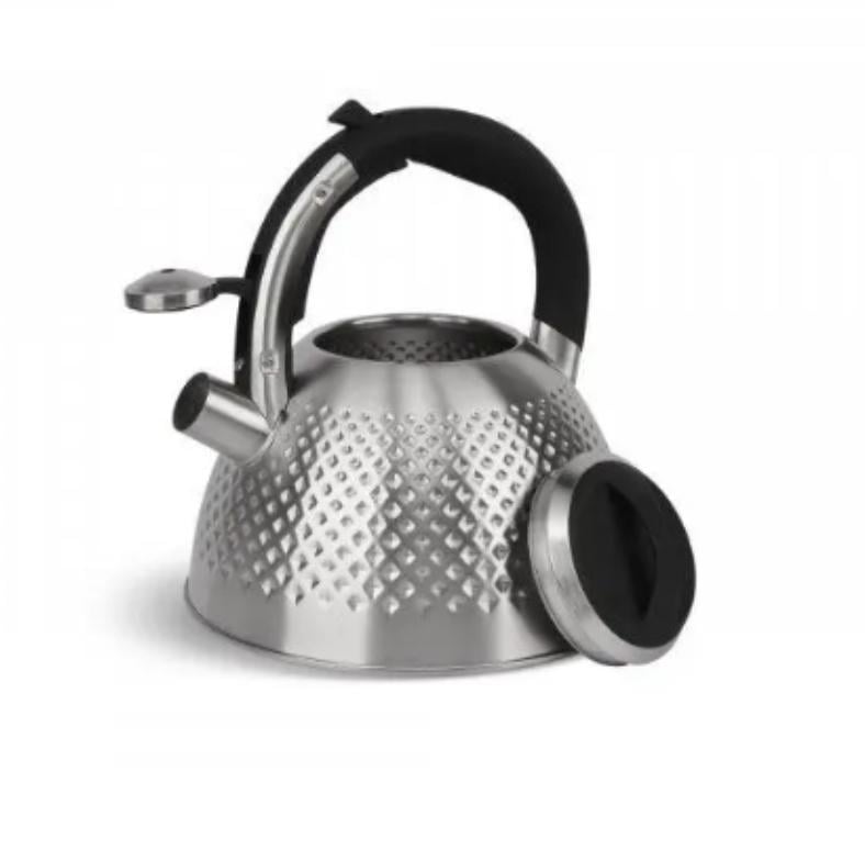 Чайник Edenberg 8830 із свистком нержавіюча сталь 3 л (14538727) - фото 2 Чайник Edenberg 8830 із свистком нержавіюча сталь 3 л (14538727) - фото 2