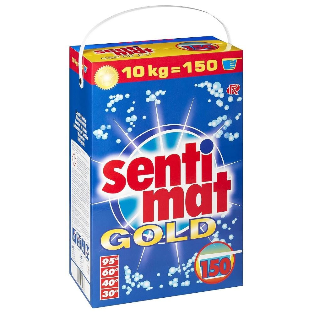 Стиральный порошок концентрированный Sentimat Gold универсальный автомат 10 кг 150 стирок