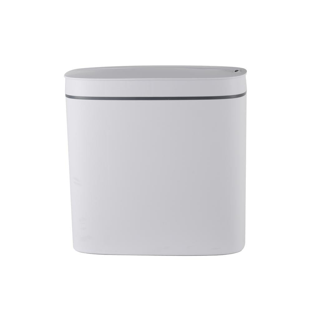 Відро для сміття сенсорне MIXXUS Flat-TC0109 овальне 9 л Білий (MI7074) - фото 5