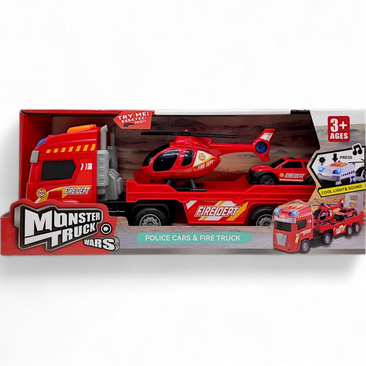 Игрушечный автовоз Fire Dept на батарейках 36 см (251569)