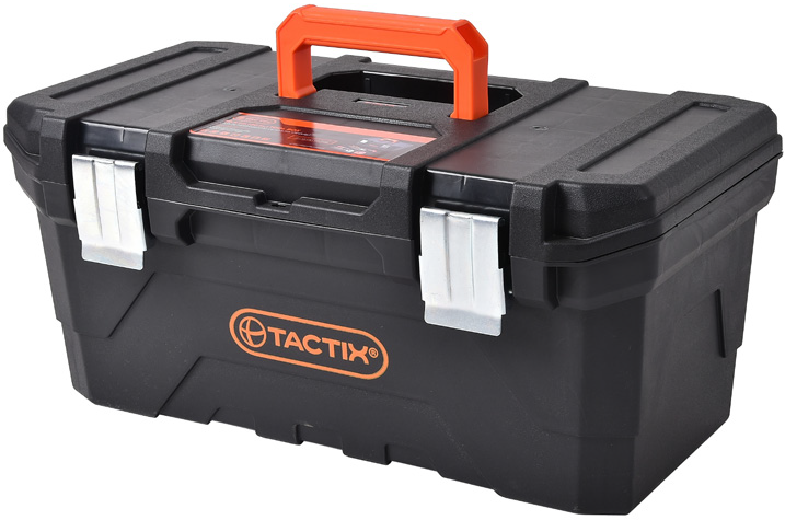 Ящик для инструмента Tactix 510x260x230 мм с металлическими застежками пластиковый (INSBXBXB0020051PT0)