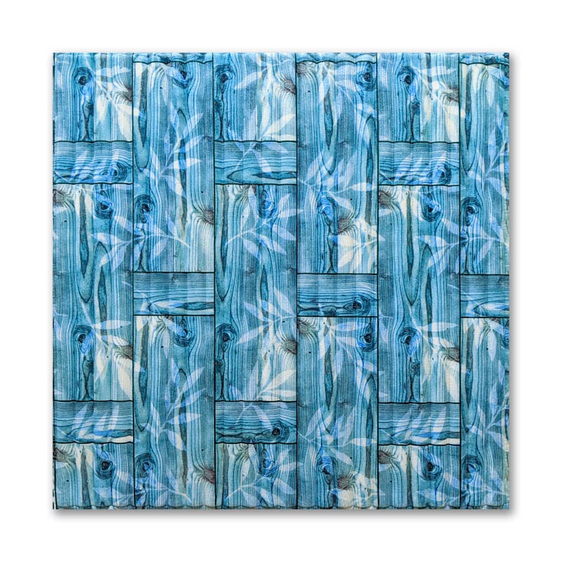 Самоклеящаяся 3D панель Sticker Wall 700x770x5 мм Голубой бамбук (00207)