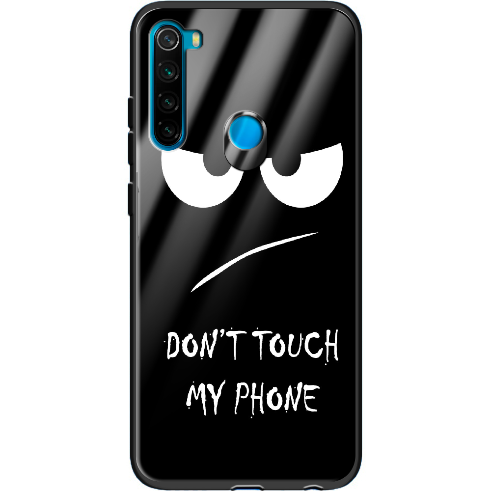 Чехол Boxface Xiaomi Redmi Note 8 Don't Touch my Phone Черный силикон со стеклом (38214-up535-38351)