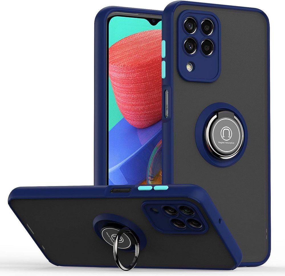 Защитный чехол MatteLuxe Samsung Galaxy M33 5G M336 (с кольцом) Blue (34095-28)