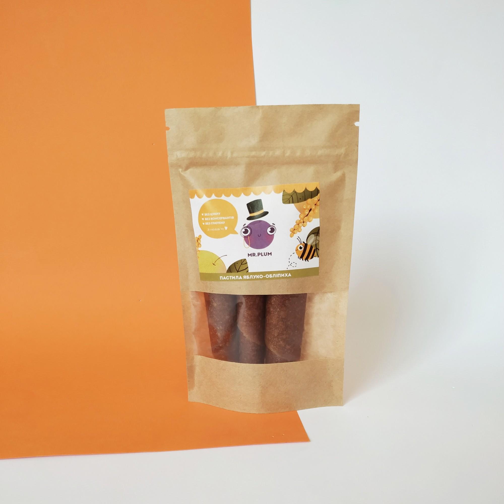 Пастила натуральная Mr.Plum Яблоко-Облепиха 50 г - фото 2