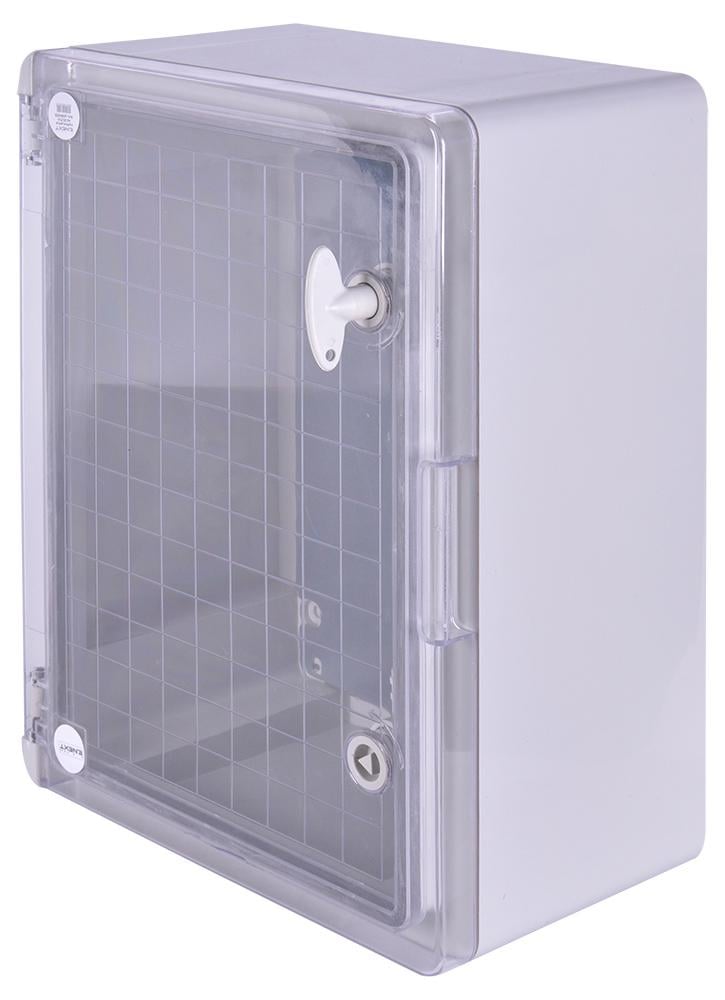 Корпус из ABS-пластика e.plbox.pro.p.40.30.17.tr с прозрачной дверцей IP65 400x300x170 мм (00000011782) Корпус из ABS-пластика e.plbox.pro.p.40.30.17.tr с прозрачной дверцей IP65 400x300x170 мм (00000011782)