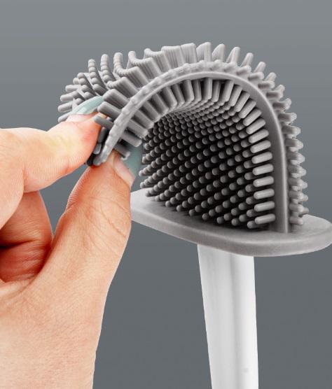 Йоржик для унітаза з підставкою 14912 9,5х40 см Білий (4998071) - фото 2