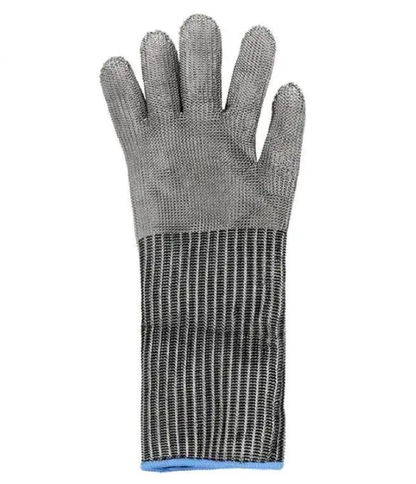 Перчатка кольчужная удлиненная для разделки мяса/рыбы 38 см XL (27060054)