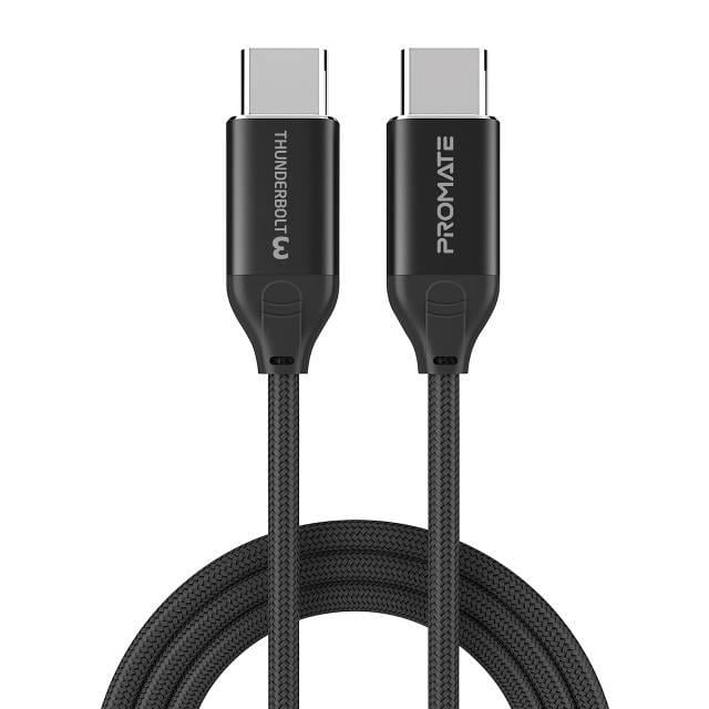 Кабель Promate ThunderLink-C20+ USB Type-C/USB Type-C 100W PD 1,5 м Black