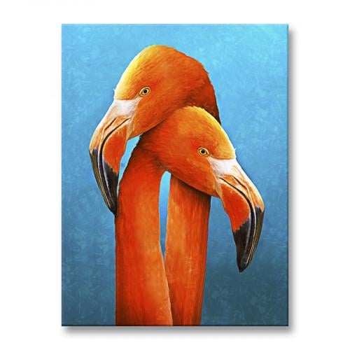 Картина Два фламинго 75x100 см (P0518)