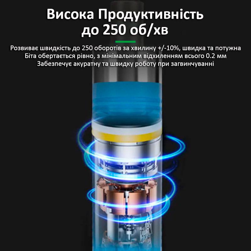 Отвертка аккумуляторная Relife SD-22E 350 mAh прецизионная реверс/Type-C/набор бит 10 шт. Blue (2000996203377) - фото 4