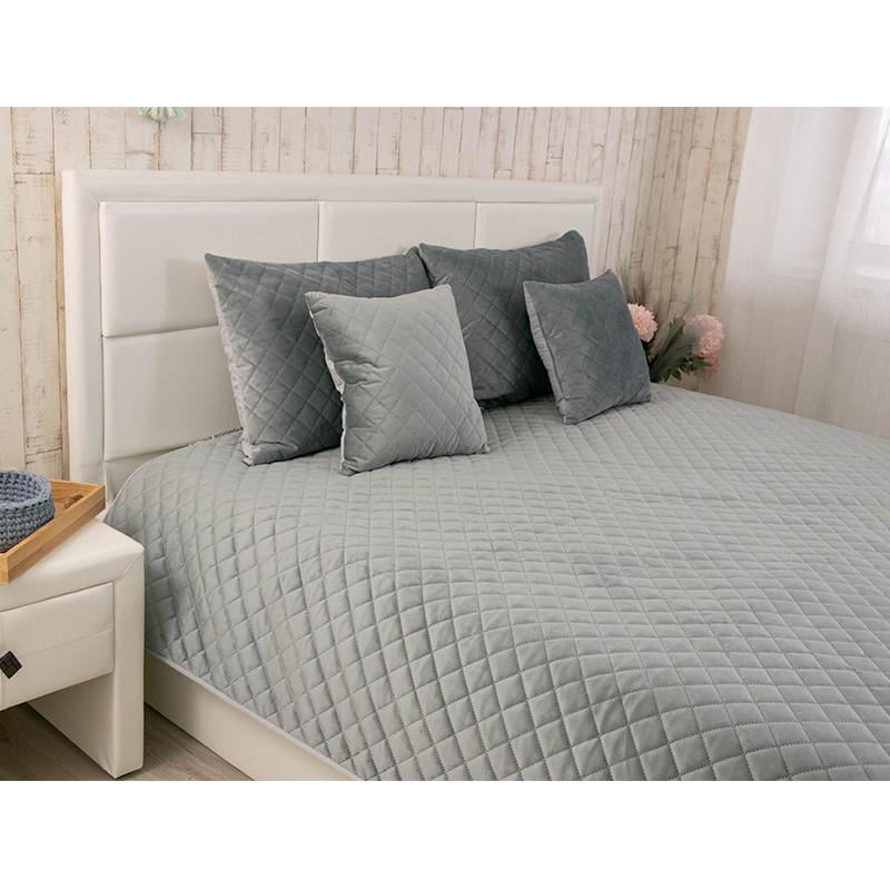 Покривало двостороннє Руно велюр 180x220 см Персиковий (28092603) - фото 2