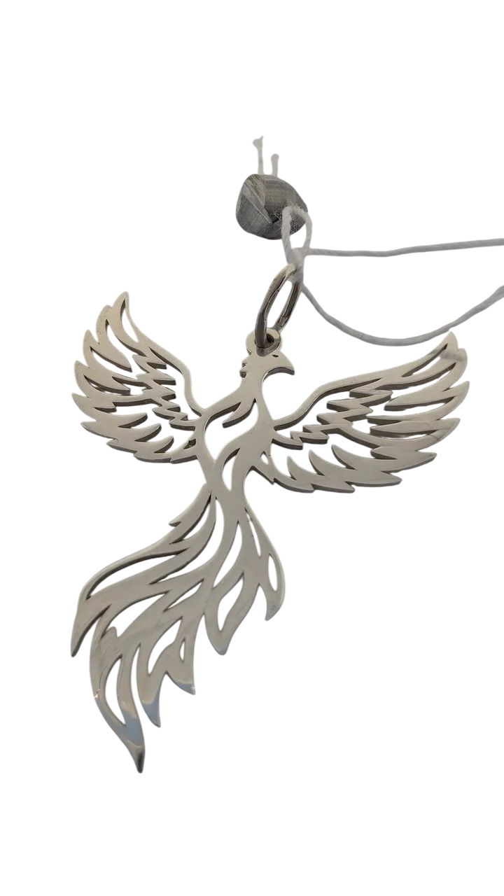 Кольє-оберіг Фенікс срібло 925 проби символ відродження 3 см (2960531617)