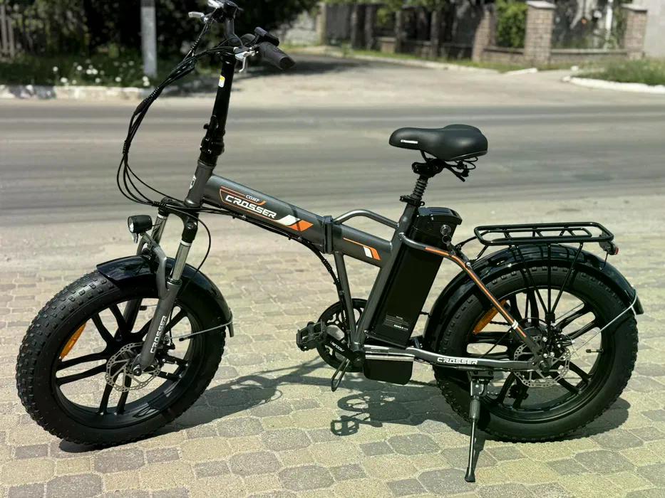 Электровелосипед Crosser COMP 350W 12Ah Серый с оранжевым - фото 5 Электровелосипед Crosser COMP 350W 12Ah Серый с оранжевым - фото 5