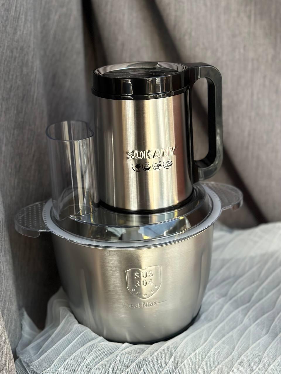 Измельчитель кухонный Sokany SK-06035 6в1 900 Вт 3,5 л (24812290) Измельчитель кухонный Sokany SK-06035 6в1 900 Вт 3,5 л (24812290)