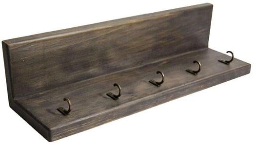 Настенная ключница из дерева ручной работы на 5 ключей (60409-Нов)