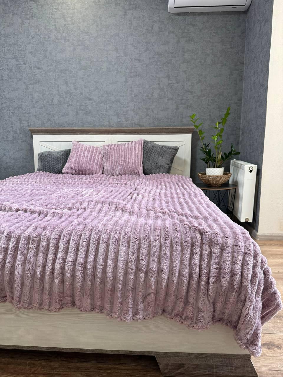 Покривало на ліжко шарпей євро 200x230 см Бузковий (2331940829) - фото 2 Покривало на ліжко шарпей євро 200x230 см Бузковий (2331940829) - фото 2