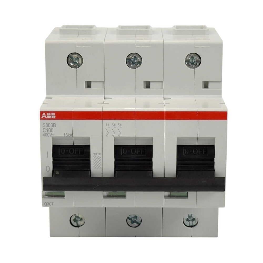 Автоматичний вимикач ABB S803B-C100 6 кА (2CCS813001R0824)