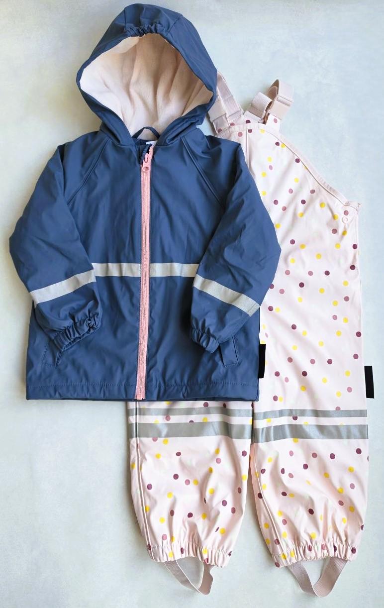 Дождевик-костюм детский Lupilu на флисе грязеотталкивающий 110-116 см