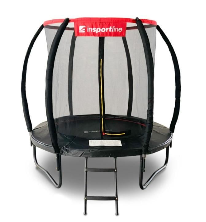 Батут с внутренней сеткой inSPORTline Flea PRO 183 см Черный (23877)