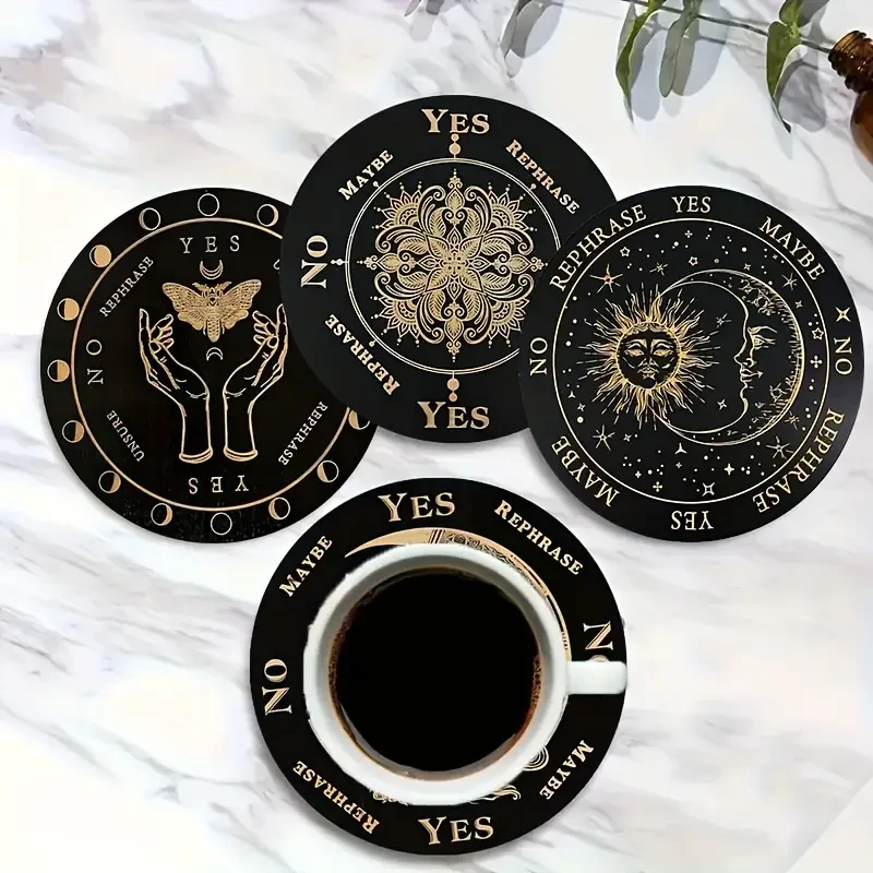 Набор деревянных подставок под чашки Эзотерика 8 шт - фото 4 Набор деревянных подставок под чашки Эзотерика 8 шт - фото 4