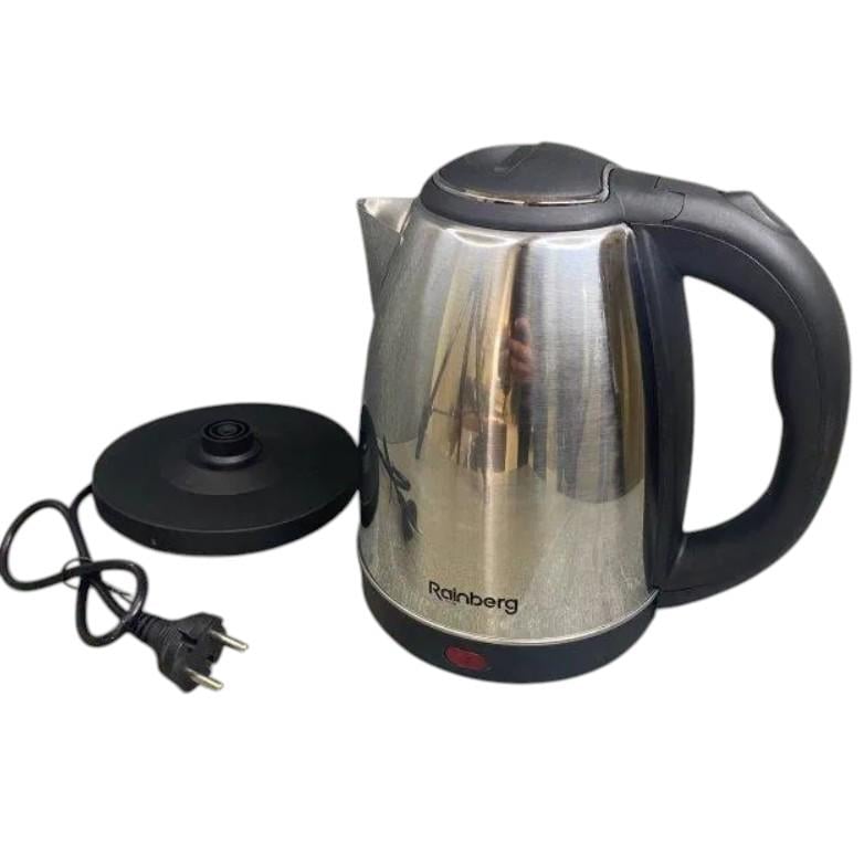 Электрочайник дисковый Rainberg RB-804 с подставкой металлический 2 л (179) - фото 2 Электрочайник дисковый Rainberg RB-804 с подставкой металлический 2 л (179) - фото 2