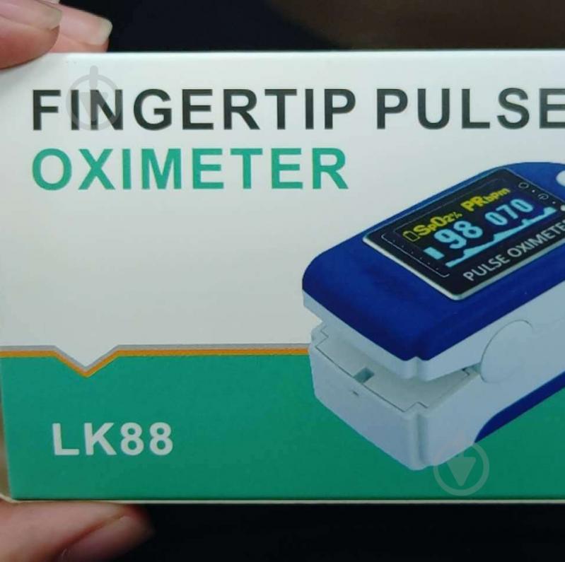 Пульсоксиметр на палец Pulse Oximeter LK-88 Оксиметр электронный Пульсомер измеритель кослорода в крови ЛК-88 - фото 15