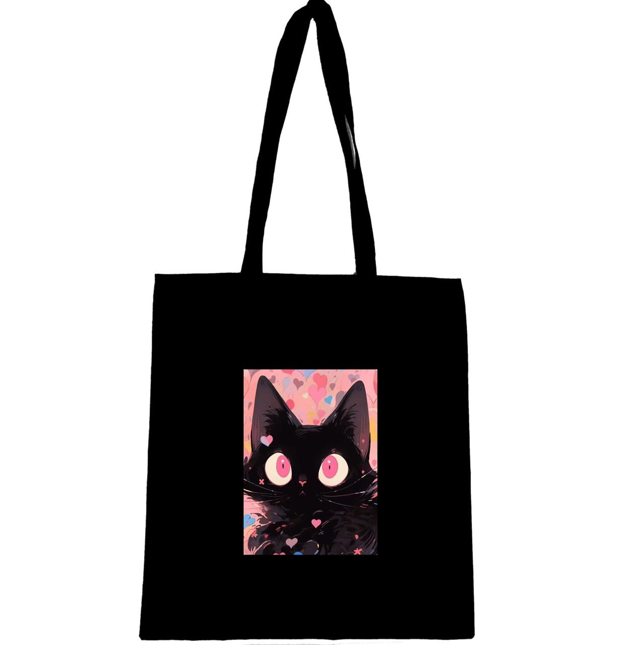 Эко-сумка с принтом Black cat (784) Эко-сумка с принтом Black cat (784)