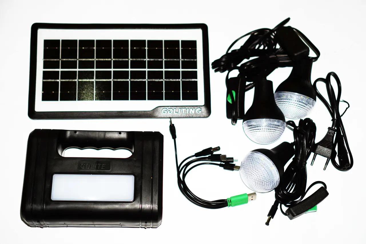 Система солнечная автономная Solar GDLite GD-8017 портативная со встроенным аккумулятором (2079257753)