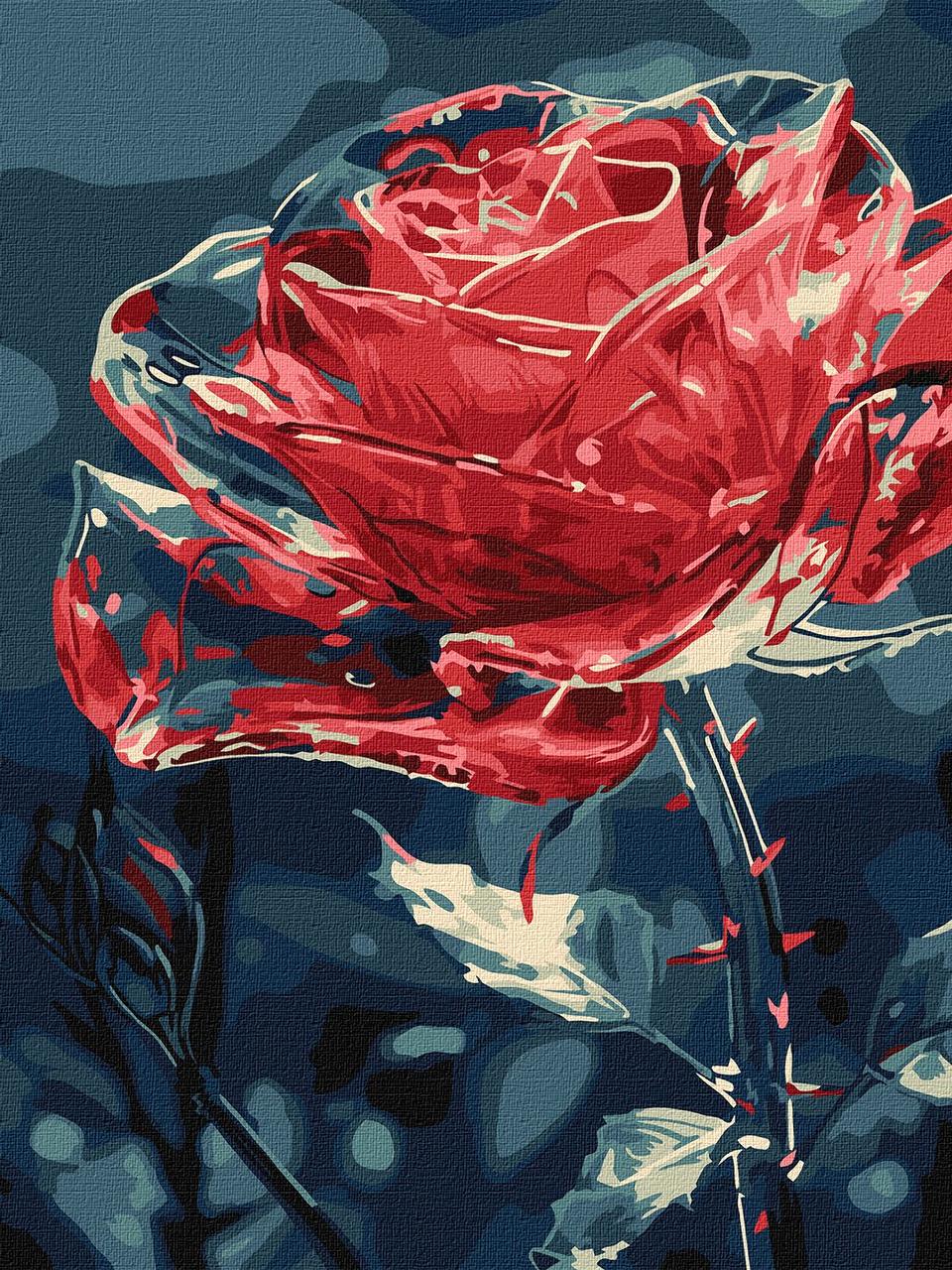 Картина по номерам Ideyka Хрустальный цветок 30х40 см (2847123874)