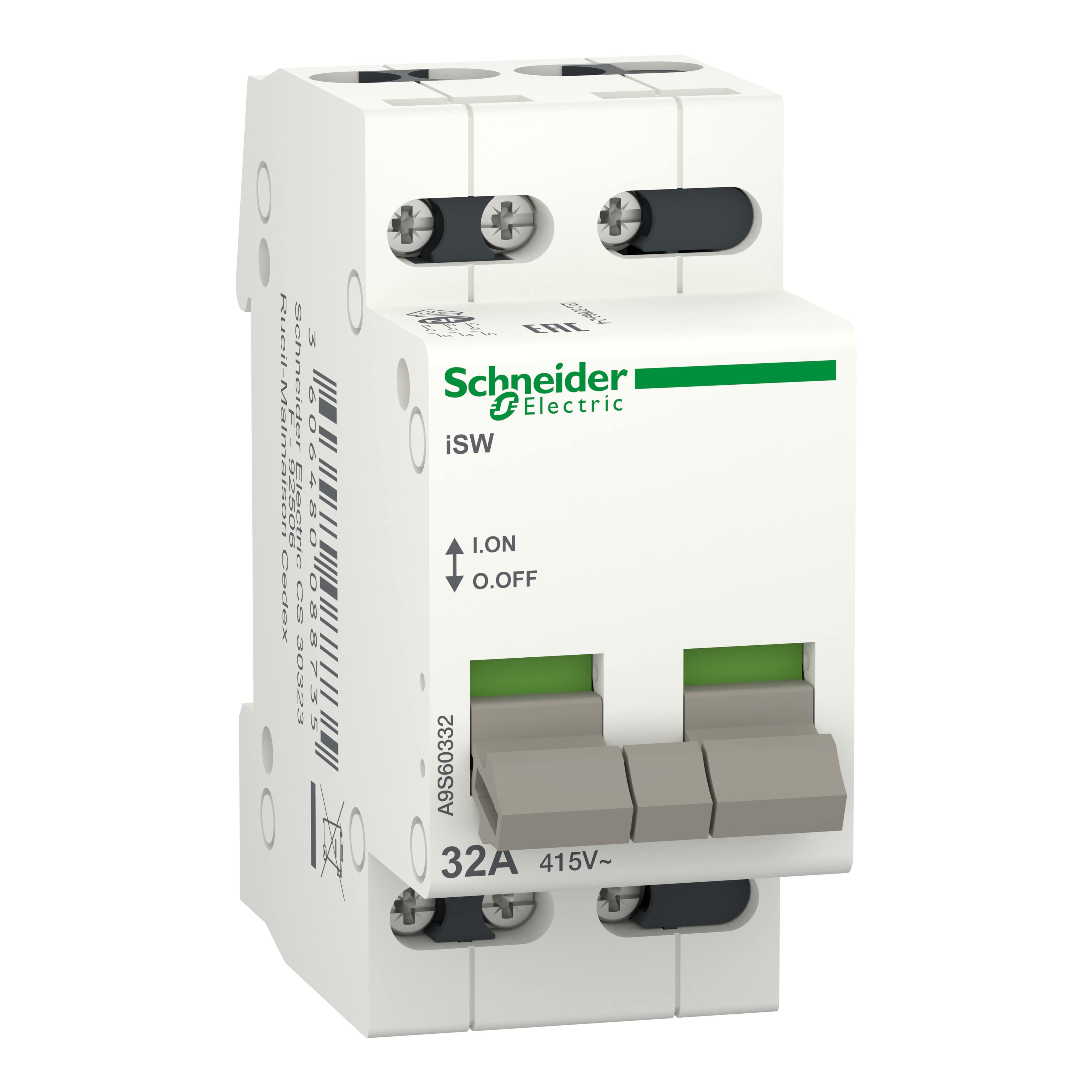 Выключатель погрузки Schneider Electric Acti9 iSW 3P 32A (A9S60332) Выключатель погрузки Schneider Electric Acti9 iSW 3P 32A (A9S60332)