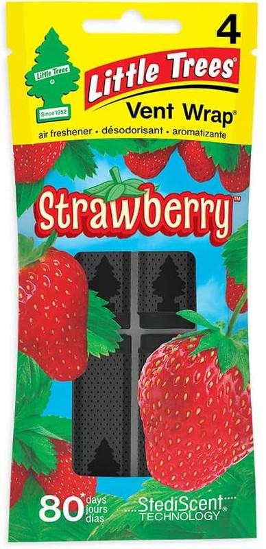 Ароматизатор автомобільний для вентиляційних отворів Little Trees Strawberry в упаковці 4 шт. Ароматизатор автомобільний для вентиляційних отворів Little Trees Strawberry в упаковці 4 шт.
