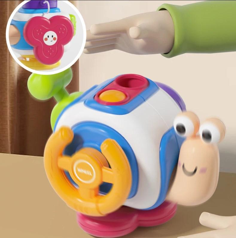 Іграшка Монтессорі Равлик для малюків для розвитку дрібної моторики/координації/мислення/вивчення кольору (1593) - фото 7