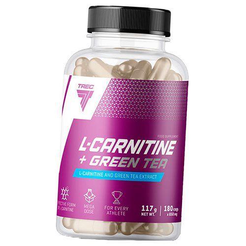 Карнітін з екстрактом зеленого чаю L-Carnitine Green Tea 180 капс. (02101009) - фото 1