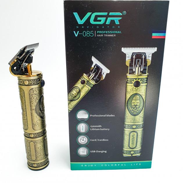 Машинка для стрижки волосся VGR V-085 USB 3 насадки (34734848) - фото 2