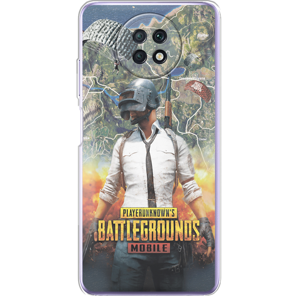 Чехол BoxFace Xiaomi Redmi Note 9T PUBG Mobile Прозрачный силикон (42123-up2309-42123)