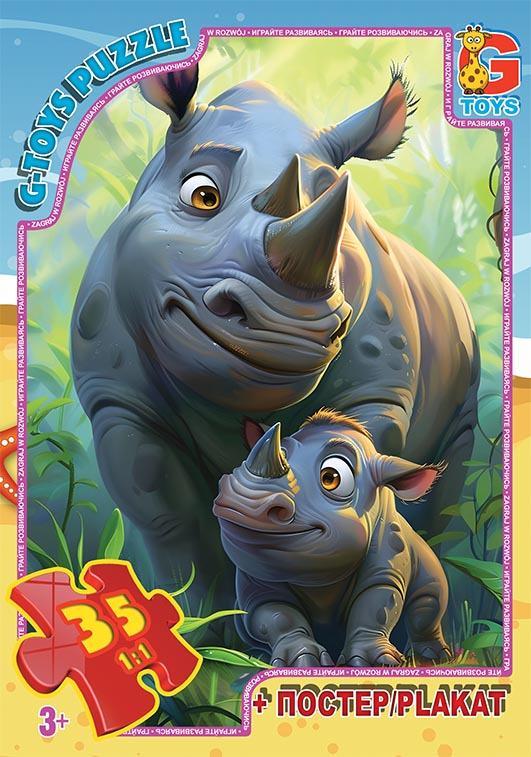 Пазл из серии "Зверюшки со всего мира" 35 эл. (AG03)