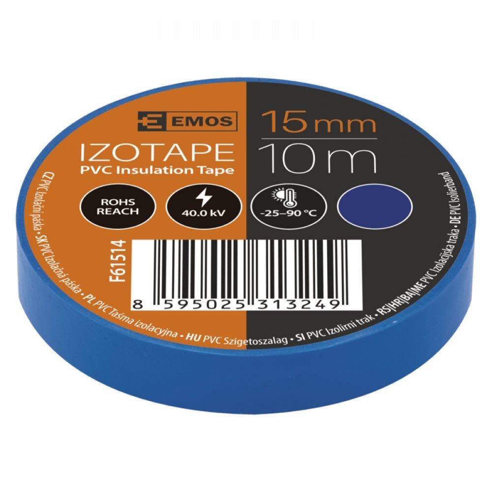 Изолента Emos PVC 15/10 BLUE