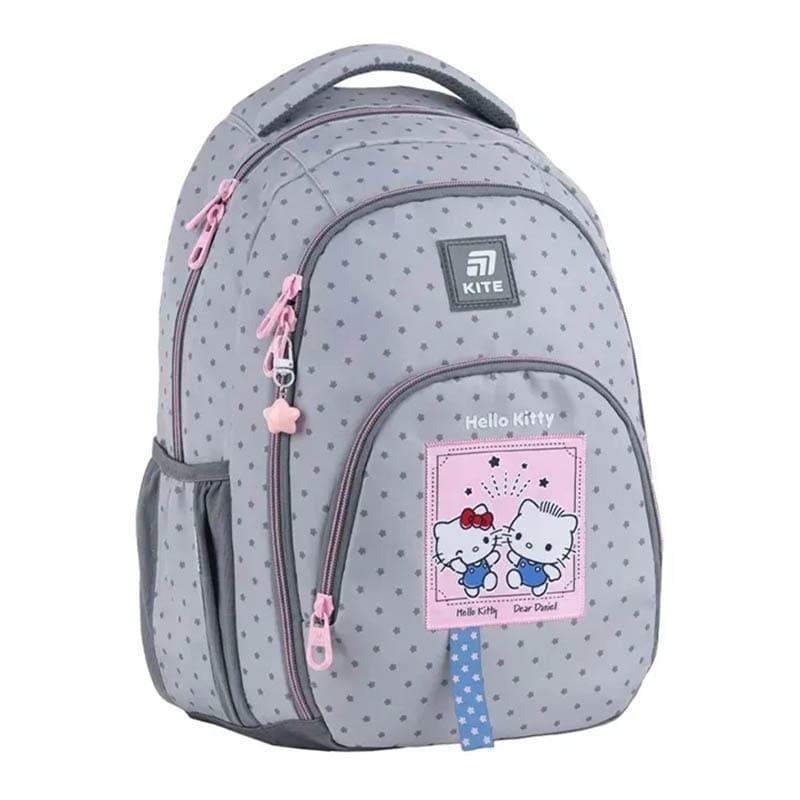 Школьный рюкзак KITE Education teens 905M Hello Kitty 19,5 л Серый (HK25-905M)