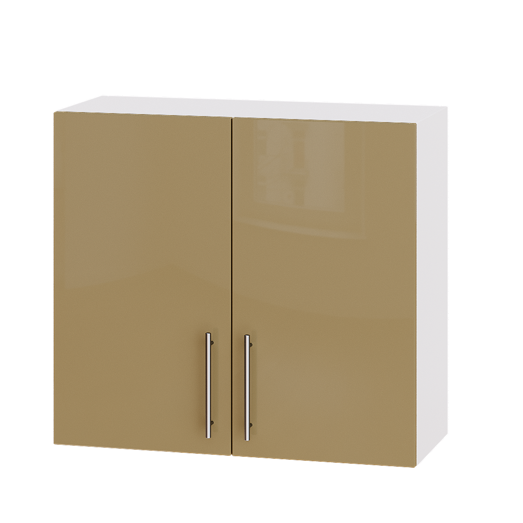 Шкаф верхний Эверест Модерн модуль для сушки посуды Верх В06-800 80х30х72 см Мокко глянец/Белый (02486)