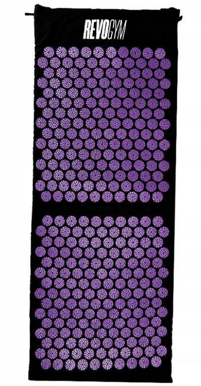 Массажный акупунктурный коврик с подушкой AKUMATA SHARK от боли в спине Purple (id_1213)