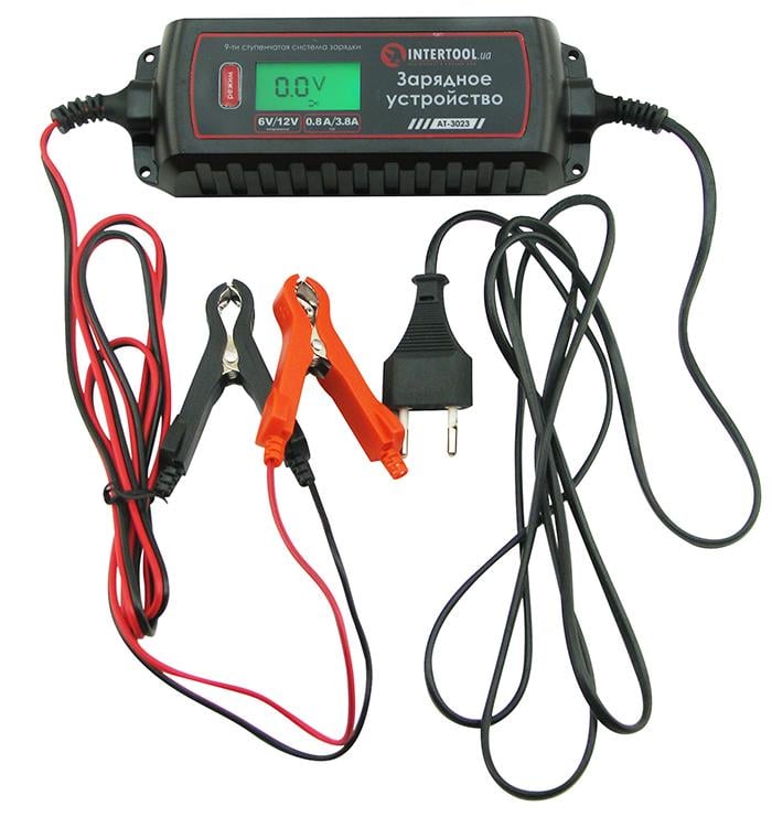 Интеллектуальное зарядное устройство Intertool AT-3023 6/12 В