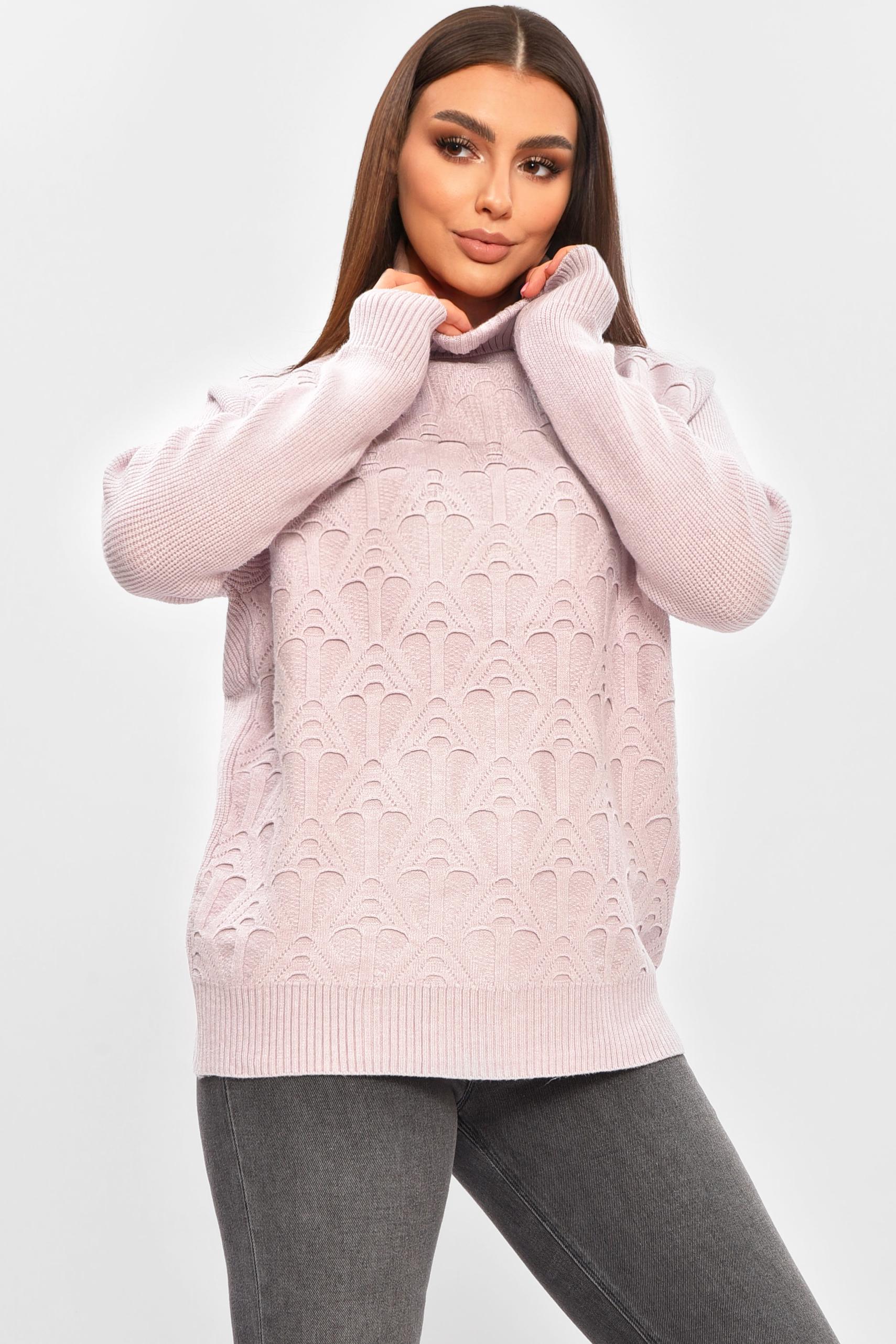 Светр жіночий 206585 однотонний L-XL Пудровий (206585_!335345_46-48) - фото 1 Светр жіночий 206585 однотонний L-XL Пудровий (206585_!335345_46-48) - фото 1