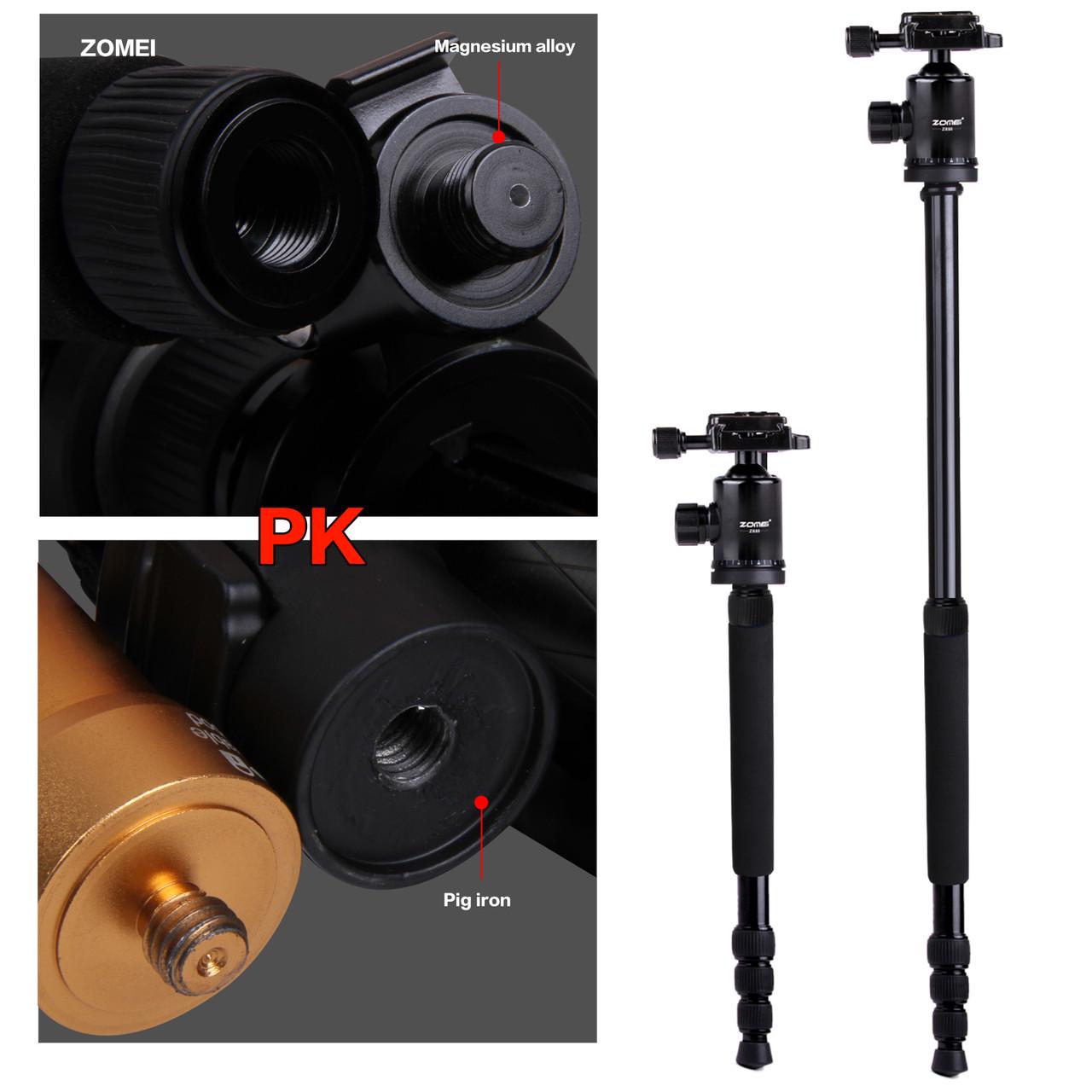 Штатив Zomei для фотоаппаратов Z888 со штативной головкой - фото 6 Штатив Zomei для фотоаппаратов Z888 со штативной головкой - фото 6