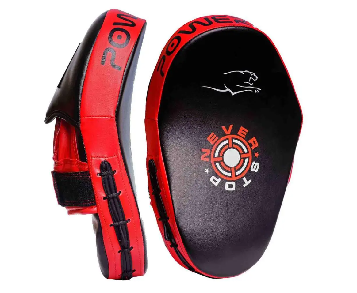 Боксерские Лапы PowerPlay Черно-красный (3051)