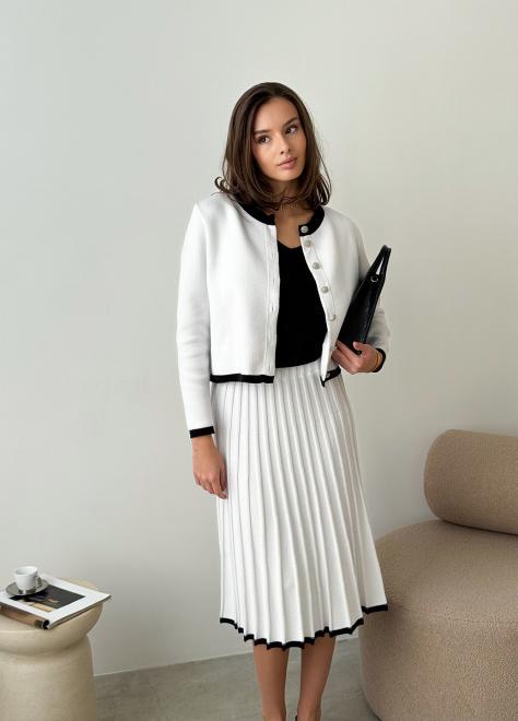 Жакет в'язаний жіночій Gabriel S Білий (38599) - фото 5 Жакет в'язаний жіночій Gabriel S Білий (38599) - фото 5